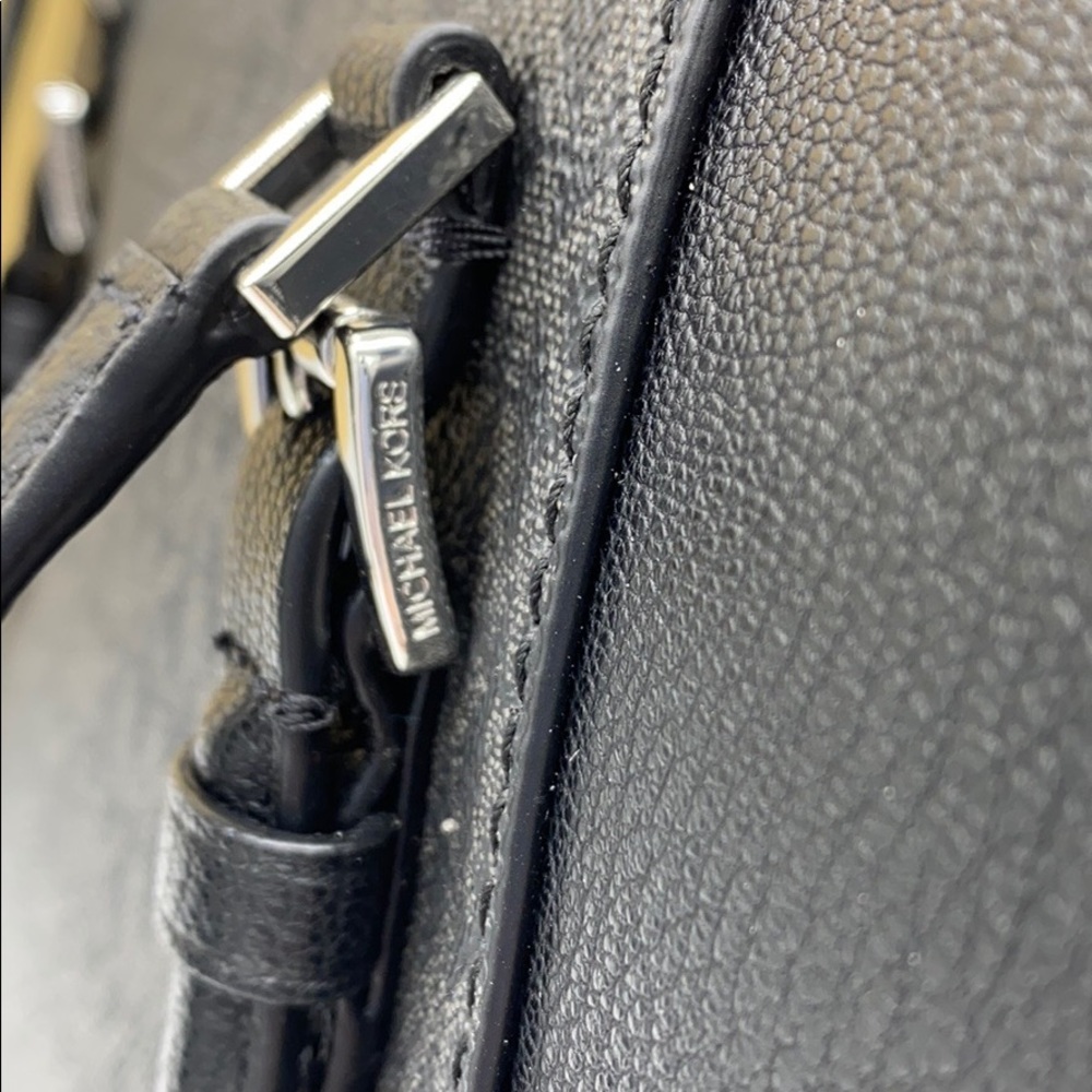 MICHAEL KORS CHARLOTTE LARGE TOP ZIP TOTE BLACK ML - Picture 14 of 16